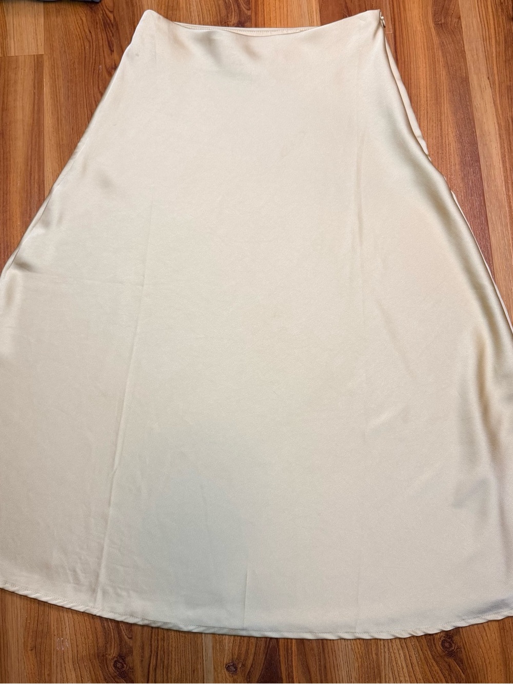Nasty Gal Cream A-Line Midi Skirt - Picture 2 of 3